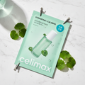 Celimax sheet mask flat lay with botanicals