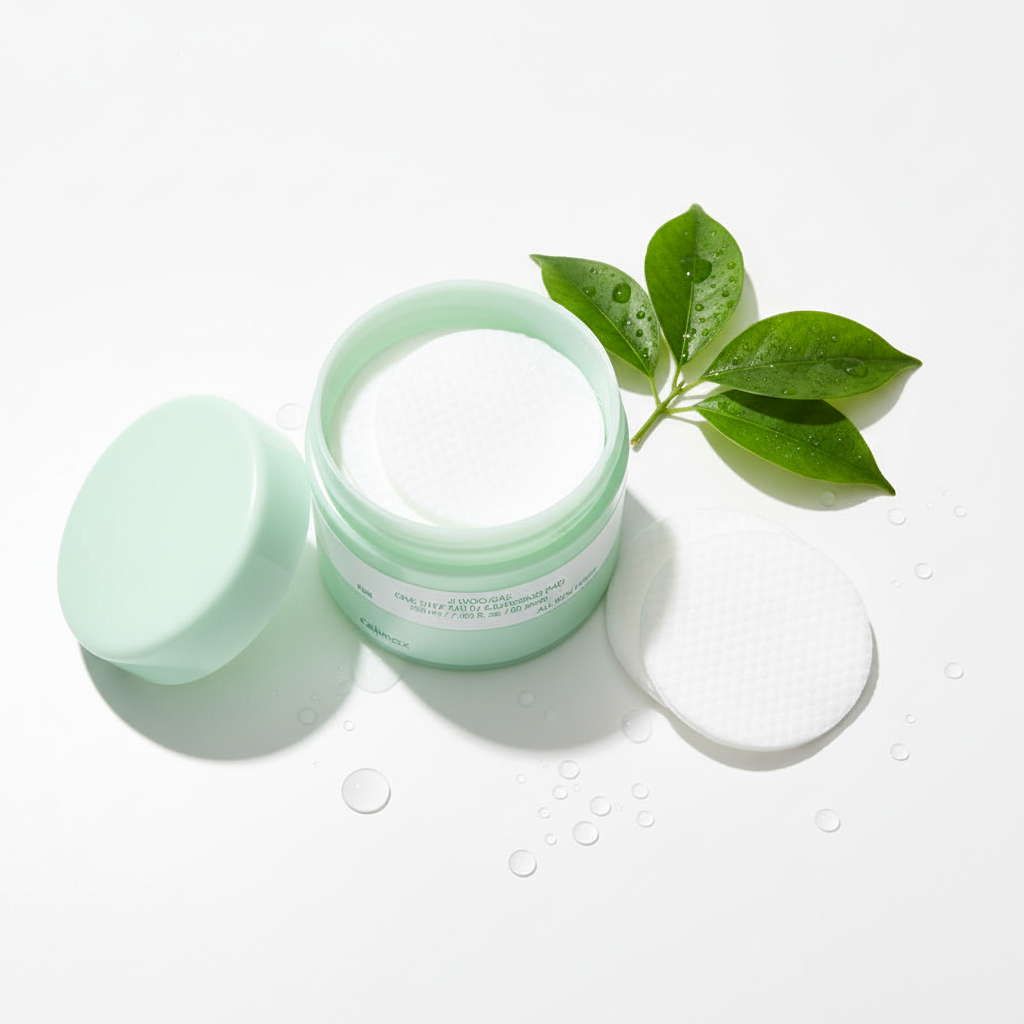 Flatlay with open container